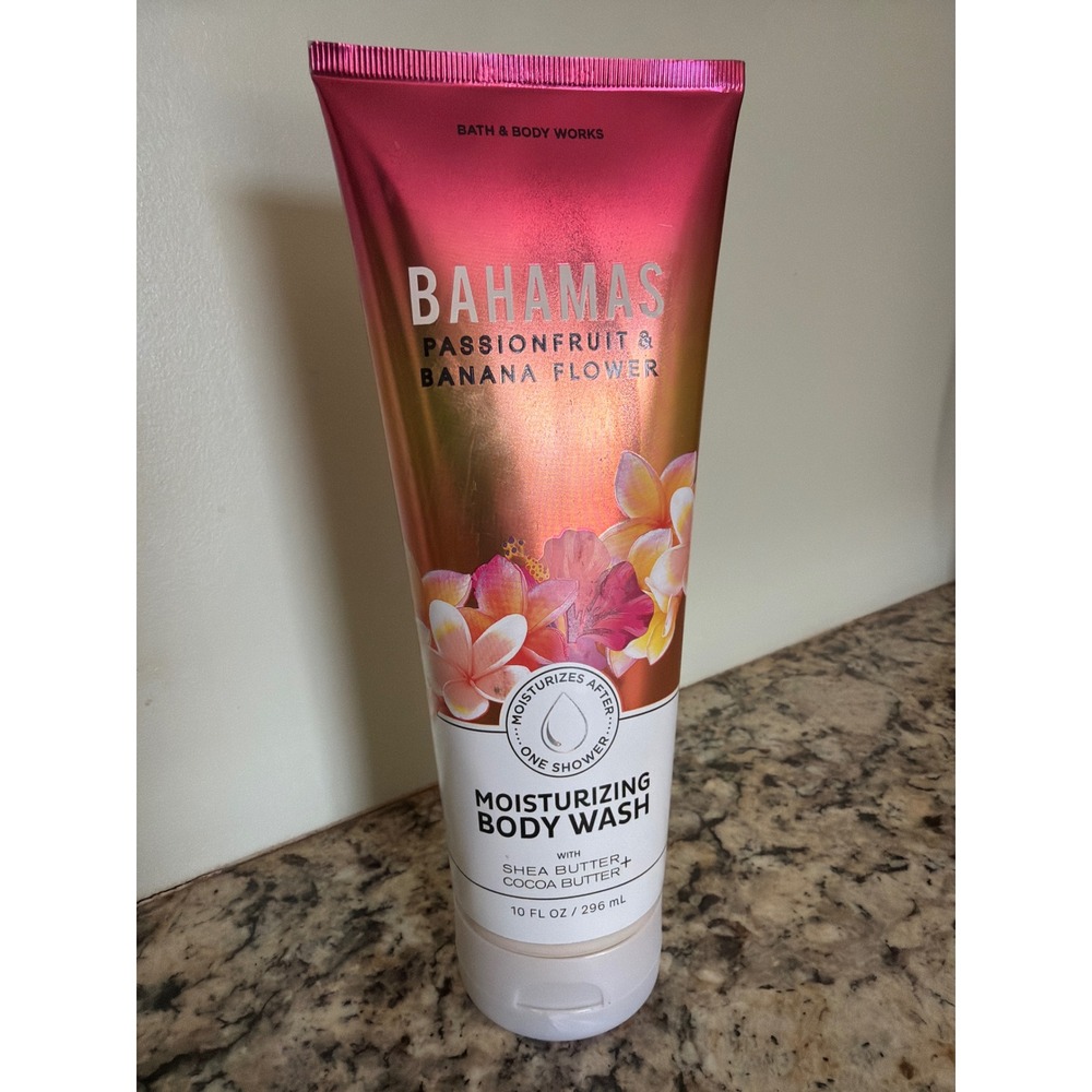 Bath‎ & Body Works Body Wash 10oz Bahamas Passionfruit Banana Flower Cream